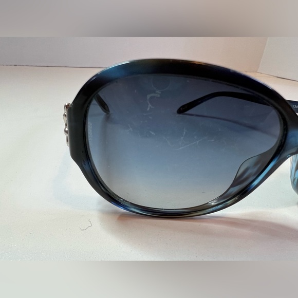 Tiffany & Co. Oval Havana Blue TF4068-B Sunglasses - Picture 6 of 8